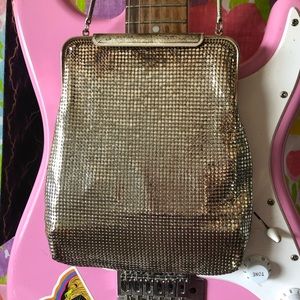 GLOMESH VINTAGE SILVER SLINKY ART DECO PURSE